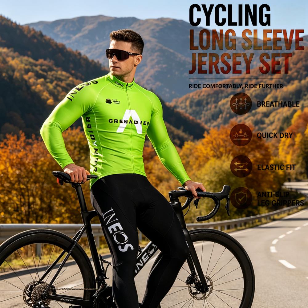 Autumn Cycling Jersey Set Ropa - Cycling Gear Brands ulasan dan harga