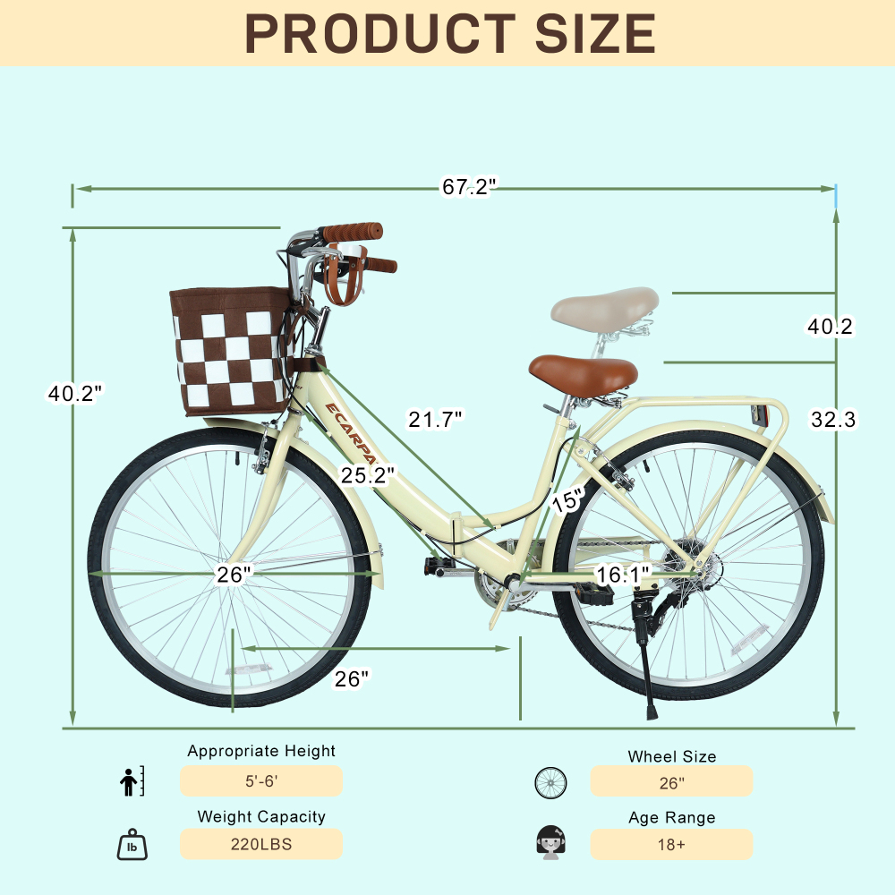 A26285B 26 Inch Folding City B - Carbon Bike Frame ulasan dan harga