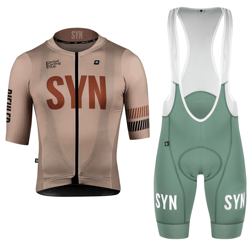 SYN Brown Cycling Clothing men - Cycling Bib Shorts ulasan dan harga