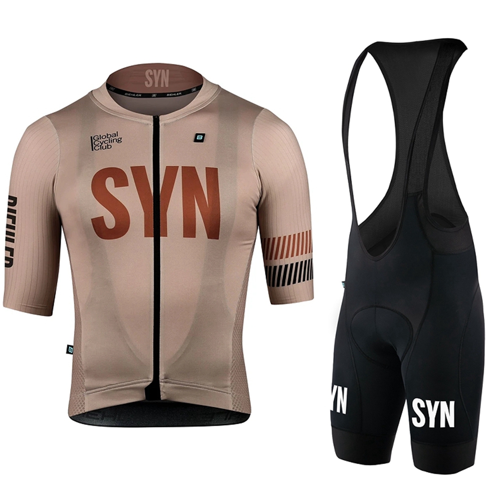 SYN Brown Cycling Clothing men - Cycling Bib Shorts ulasan dan harga