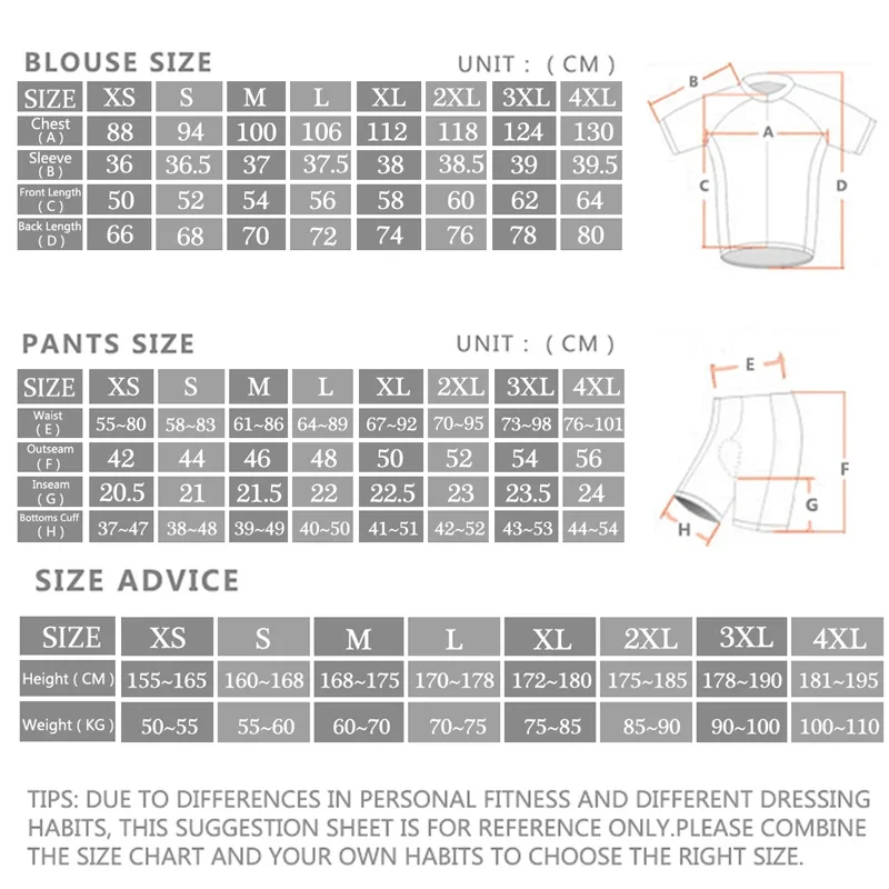 -Pro Cycling Jersey Set, Sport - Cycling Bib Shorts ulasan dan harga